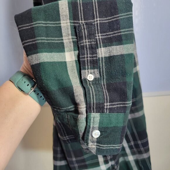 Levi's XXL Green Black Plaid Classic Longsleeve Button Up Shirt - Picture 5 of 11